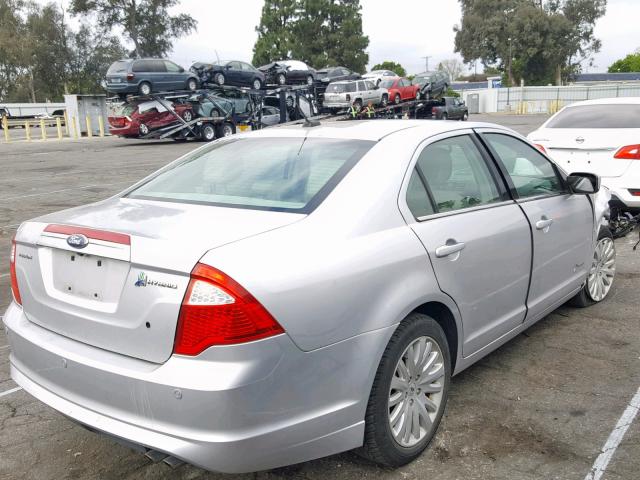 3FADP0L31CR225301 - 2012 FORD FUSION HYB SILVER photo 4