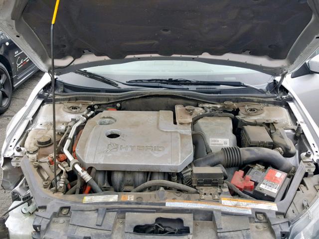 3FADP0L31CR225301 - 2012 FORD FUSION HYB SILVER photo 7