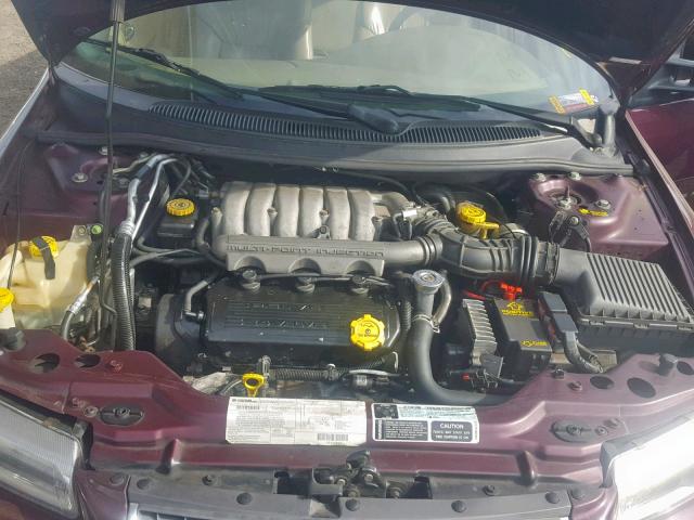 1C3EJ56HXXN640537 - 1999 CHRYSLER CIRRUS LXI BURGUNDY photo 7