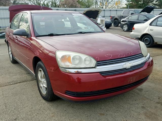 1G1ZT54875F169621 - 2005 CHEVROLET MALIBU LS RED photo 1