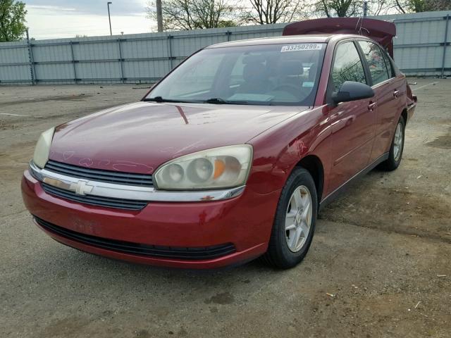 1G1ZT54875F169621 - 2005 CHEVROLET MALIBU LS RED photo 2
