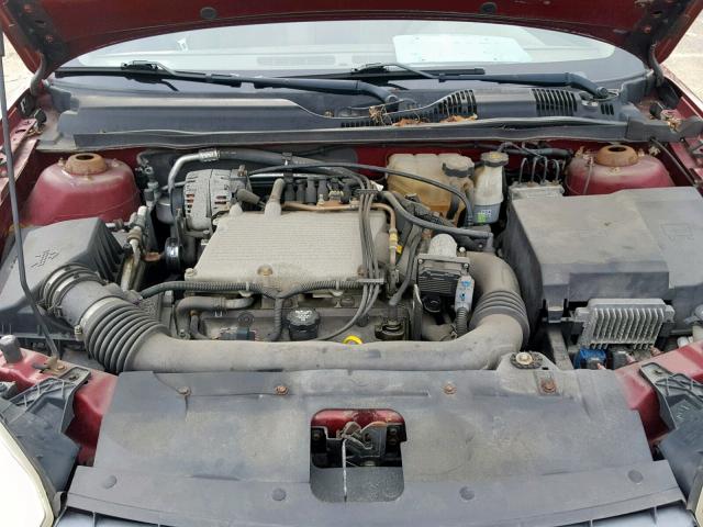 1G1ZT54875F169621 - 2005 CHEVROLET MALIBU LS RED photo 7