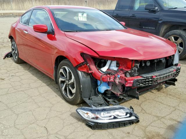 1HGCT1B30HA000363 - 2017 HONDA ACCORD LX- RED photo 1