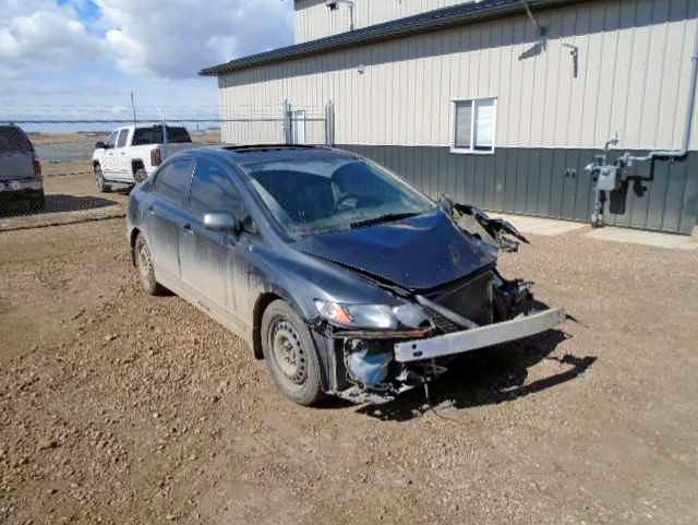 2HGFA1E08AH012904 - 2010 HONDA CIVIC EXL GRAY photo 1