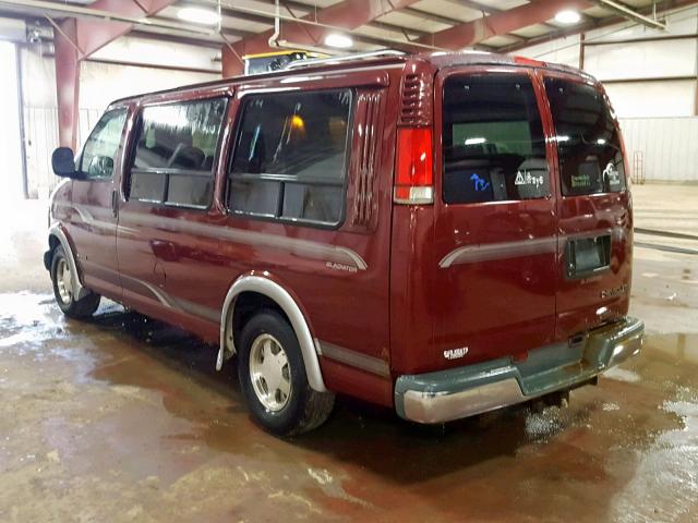 1GBFG15R6W1072301 - 1998 CHEVROLET EXPRESS G1 BURGUNDY photo 3