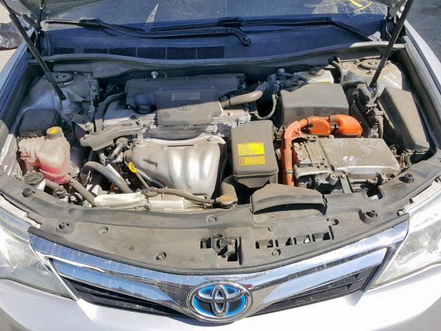 4T1BD1FK1CU030371 - 2012 TOYOTA CAMRY HYBR SILVER photo 7