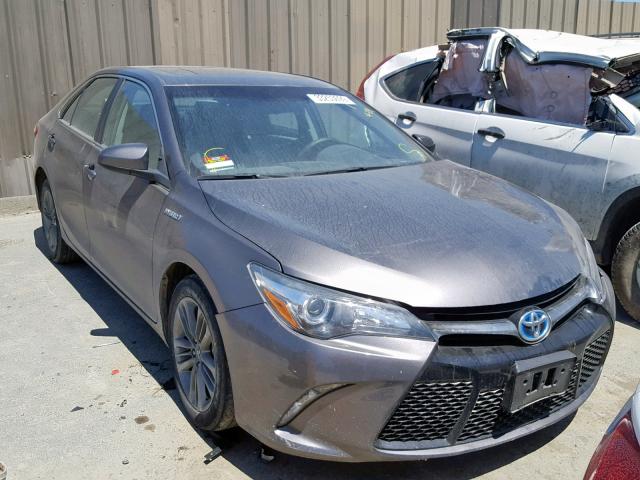 4T1BD1FK5GU193076 - 2016 TOYOTA CAMRY HYBR CHARCOAL photo 1