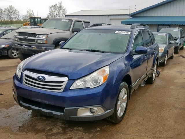 4S4BREHC8A2322896 - 2010 SUBARU OUTBACK 3. BLUE photo 2