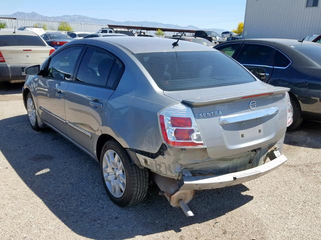 3N1AB6AP9CL675112 - 2012 NISSAN SENTRA 2.0 SILVER photo 3