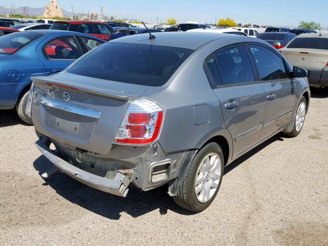 3N1AB6AP9CL675112 - 2012 NISSAN SENTRA 2.0 SILVER photo 4