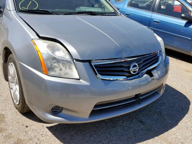 3N1AB6AP9CL675112 - 2012 NISSAN SENTRA 2.0 SILVER photo 9