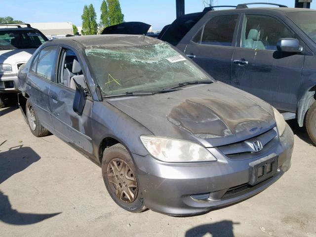 2HGES16375H613194 - 2005 HONDA CIVIC DX V GRAY photo 1