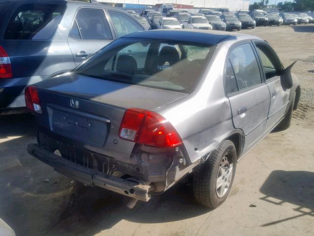 2HGES16375H613194 - 2005 HONDA CIVIC DX V GRAY photo 4