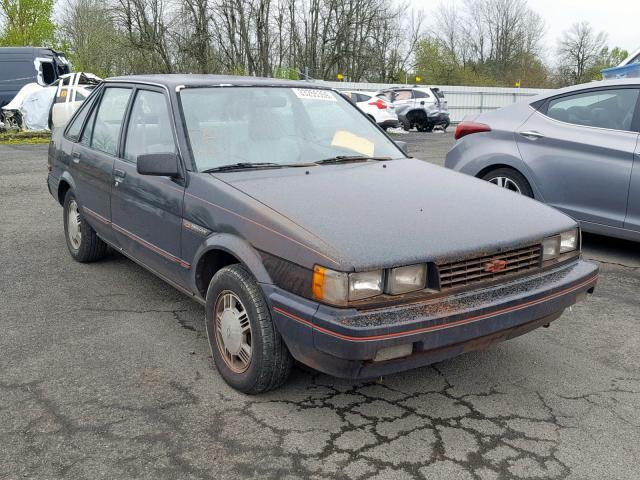 1Y1SL5154JZ014144 - 1988 CHEVROLET NOVA BLACK photo 1