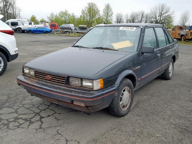 1Y1SL5154JZ014144 - 1988 CHEVROLET NOVA BLACK photo 2