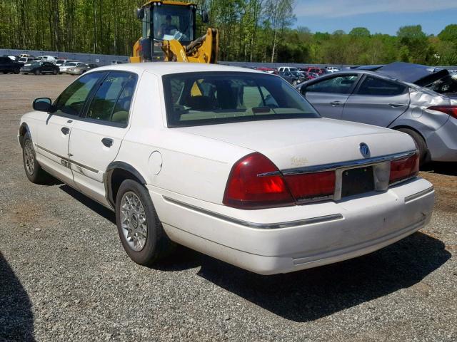 2MEFM74W9XX678150 - 1999 MERCURY GRAND MARQ WHITE photo 3