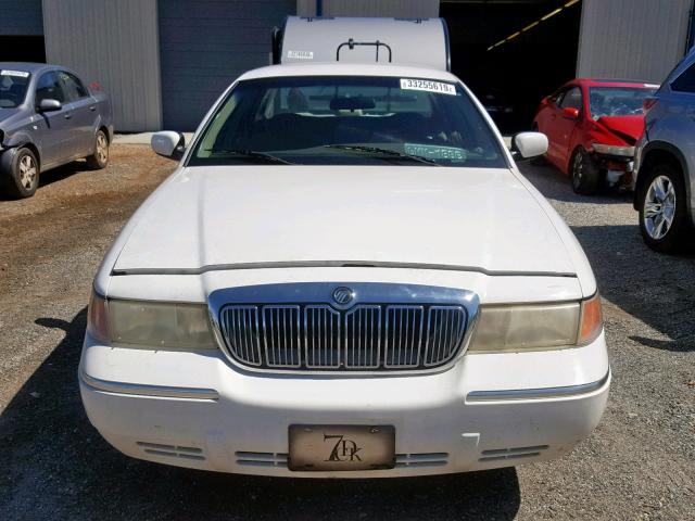 2MEFM74W9XX678150 - 1999 MERCURY GRAND MARQ WHITE photo 9