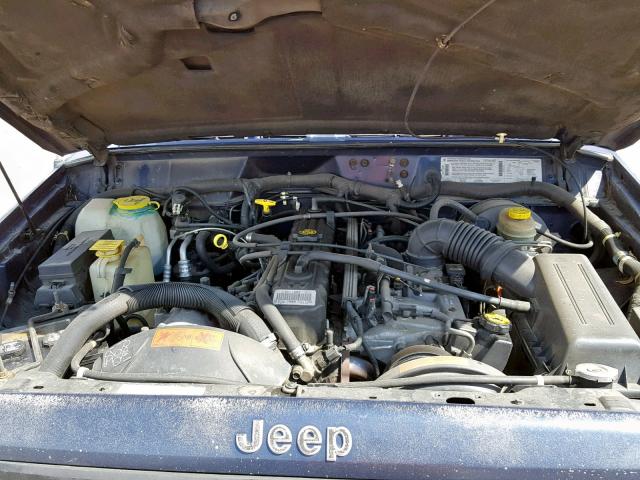 1J4FJ28S3TL315932 - 1996 JEEP CHEROKEE S BLUE photo 7