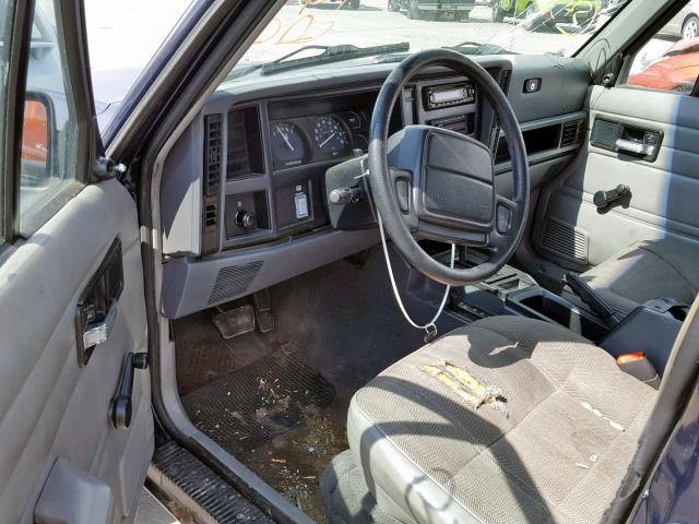 1J4FJ28S3TL315932 - 1996 JEEP CHEROKEE S BLUE photo 9