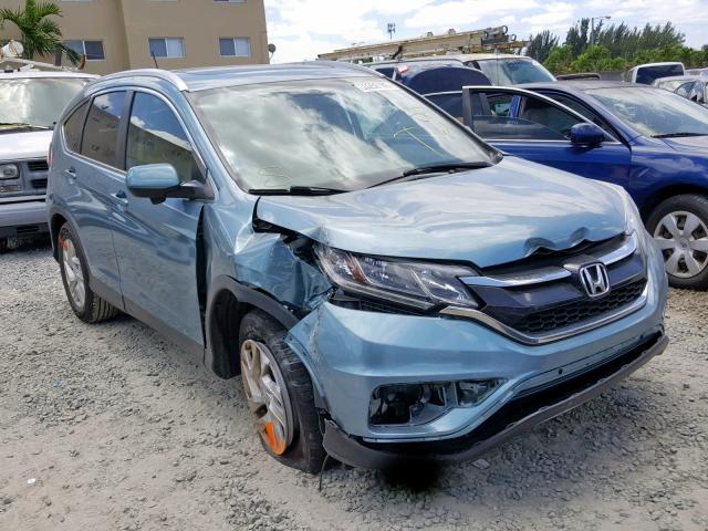 2HKRM3H72GH568388 - 2016 HONDA CR-V EXL BLUE photo 1