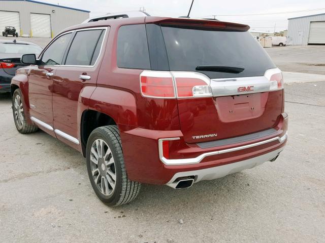 2GKFLRE39H6199646 - 2017 GMC TERRAIN DE RED photo 3