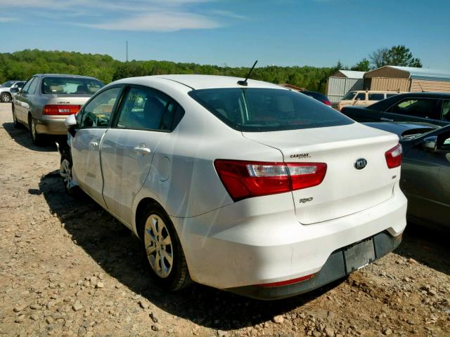 KNADM4A30H6104015 - 2017 KIA RIO LX WHITE photo 3