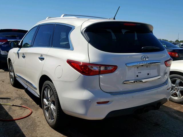 5N1AL0MMXDC308687 - 2013 INFINITI JX35 WHITE photo 3