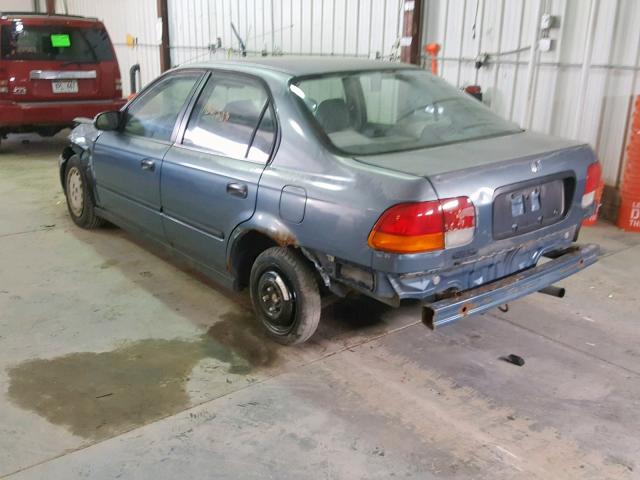 2HGEJ6621VH506956 - 1997 HONDA CIVIC DX BLUE photo 3