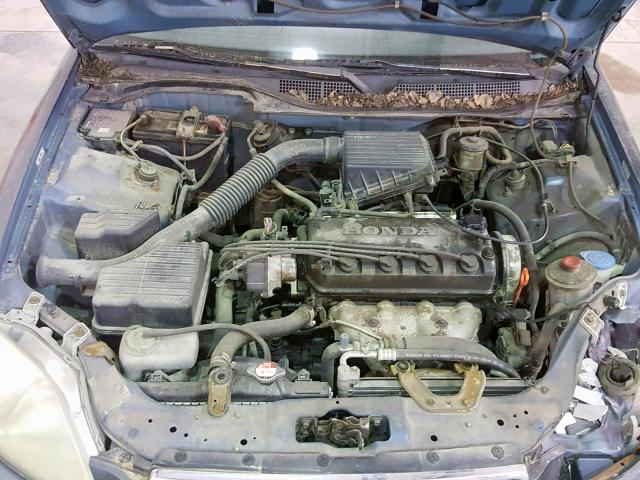 2HGEJ6621VH506956 - 1997 HONDA CIVIC DX BLUE photo 7