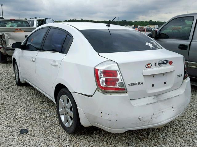 3N1AB61E47L636836 - 2007 NISSAN SENTRA 2.0 WHITE photo 3