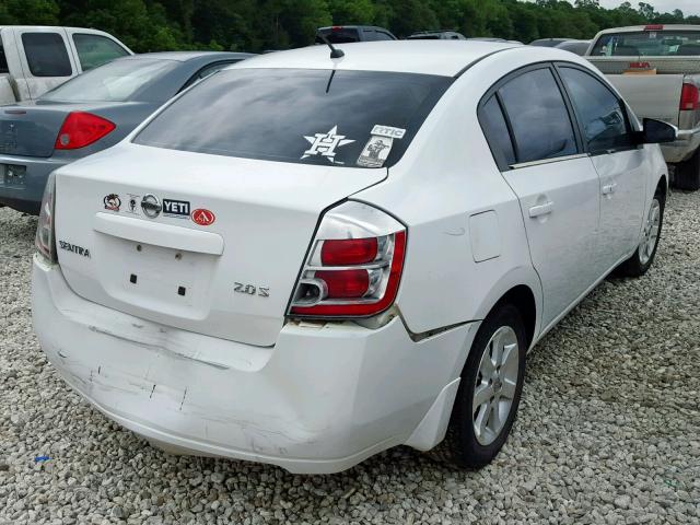 3N1AB61E47L636836 - 2007 NISSAN SENTRA 2.0 WHITE photo 4