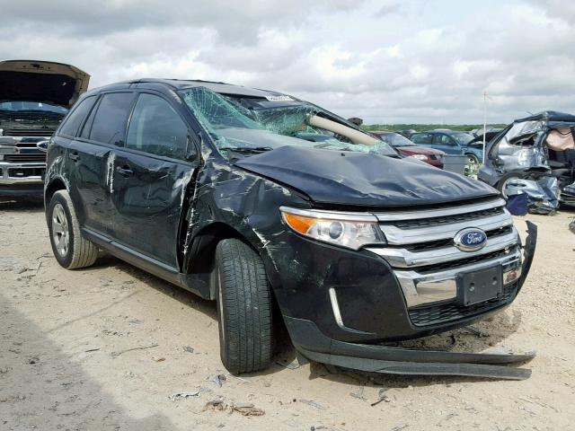 2FMDK3JC1DBC69727 - 2013 FORD EDGE SEL BLACK photo 1