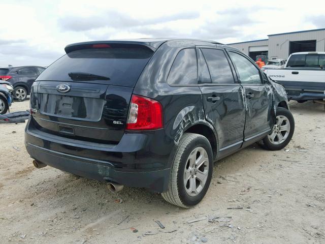 2FMDK3JC1DBC69727 - 2013 FORD EDGE SEL BLACK photo 4