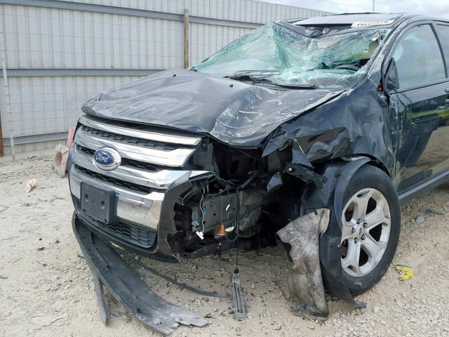 2FMDK3JC1DBC69727 - 2013 FORD EDGE SEL BLACK photo 9