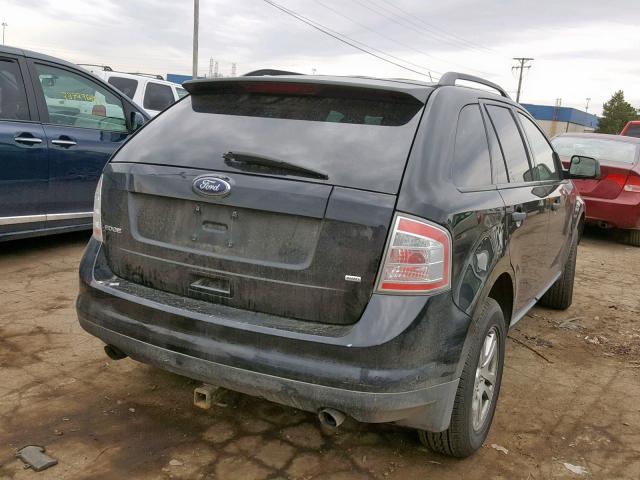 2FMDK46C08BA26415 - 2008 FORD EDGE SE BLACK photo 4