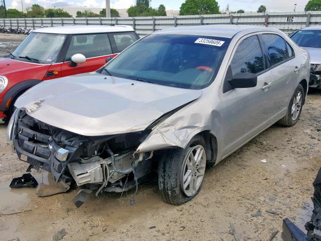 3FAHP0GA7AR227853 - 2010 FORD FUSION S GOLD photo 2