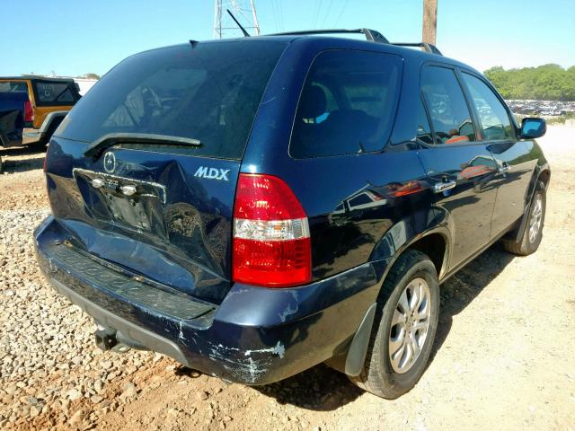 2HNYD18683H502934 - 2003 ACURA MDX TOURIN BLUE photo 4