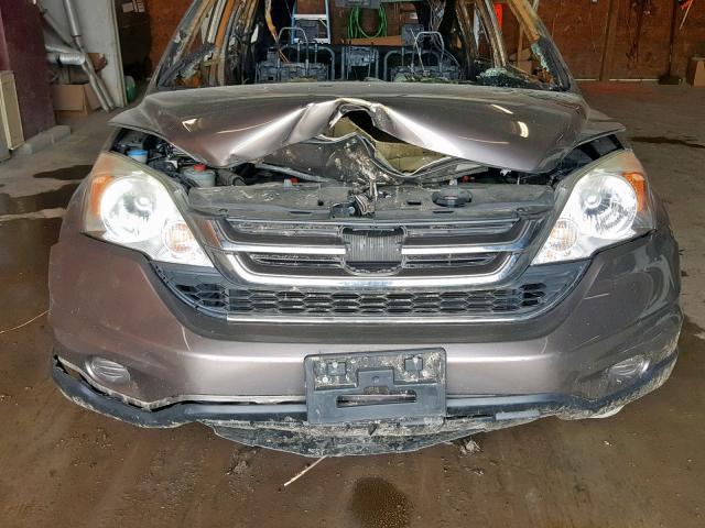 5J6RE4H70BL095835 - 2011 HONDA CR-V EXL GRAY photo 7