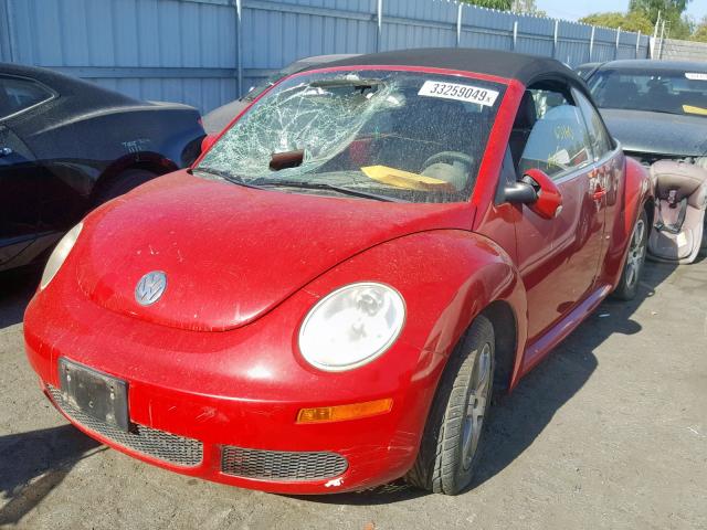 3VWRF31Y46M310019 - 2006 VOLKSWAGEN NEW BEETLE Qırmızı foto 2