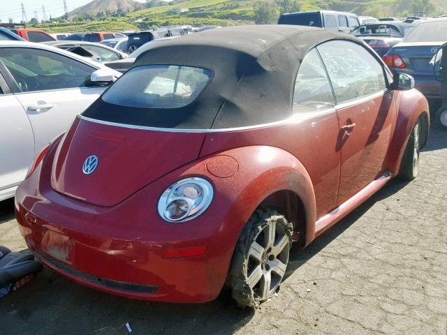 3VWRF31Y46M310019 - 2006 VOLKSWAGEN NEW BEETLE Qırmızı foto 4