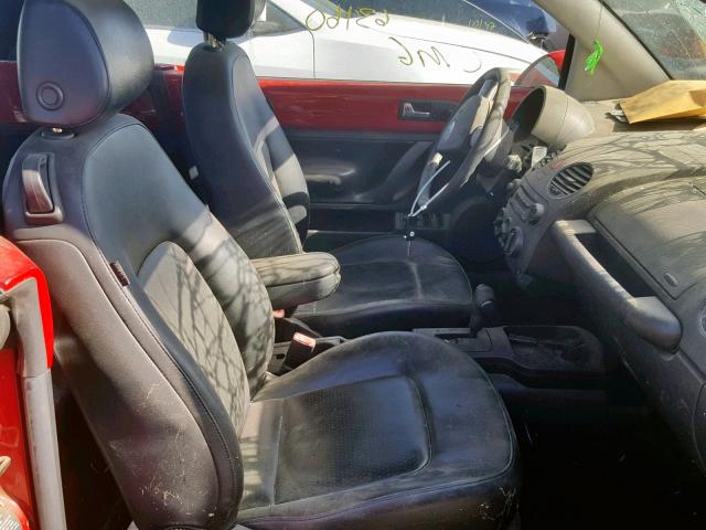 3VWRF31Y46M310019 - 2006 VOLKSWAGEN NEW BEETLE Qırmızı foto 5