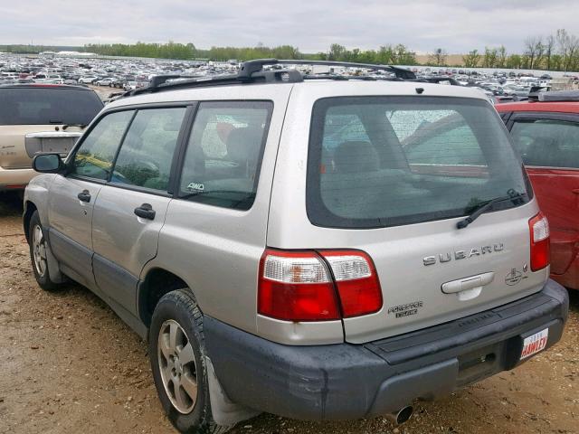 JF1SF63531H728227 - 2001 SUBARU FORESTER L GRAY photo 3