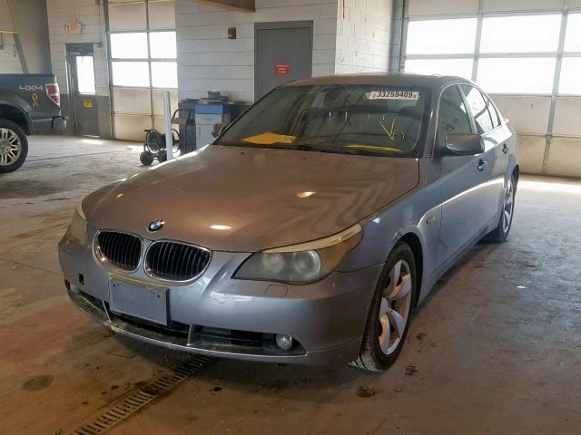 WBANE535X6CK82972 - 2006 BMW 525 I GRAY photo 2