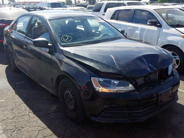 3VW2K7AJ2FM418369 - 2015 VOLKSWAGEN JETTA BASE BLACK photo 1