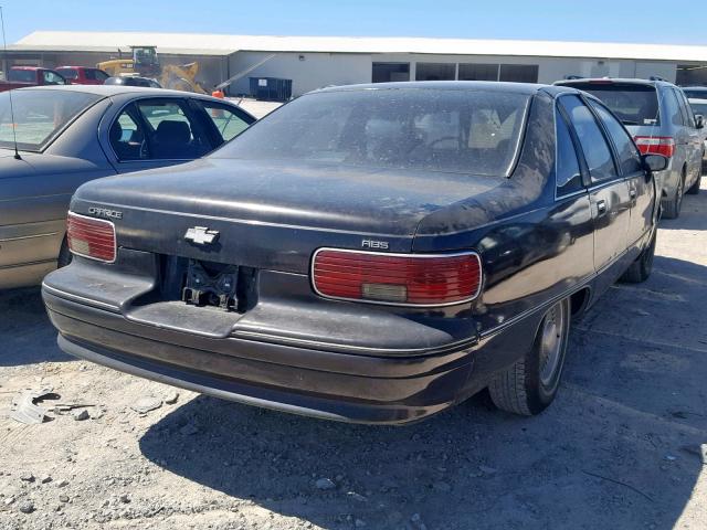 1G1BN53E4MW196888 - 1991 CHEVROLET CAPRICE CL BLACK photo 4