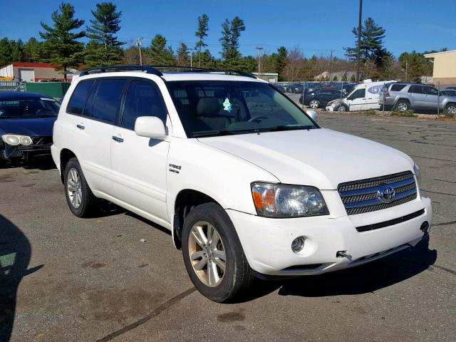 JTEDW21A460011624 - 2006 TOYOTA HIGHLANDER WHITE photo 1