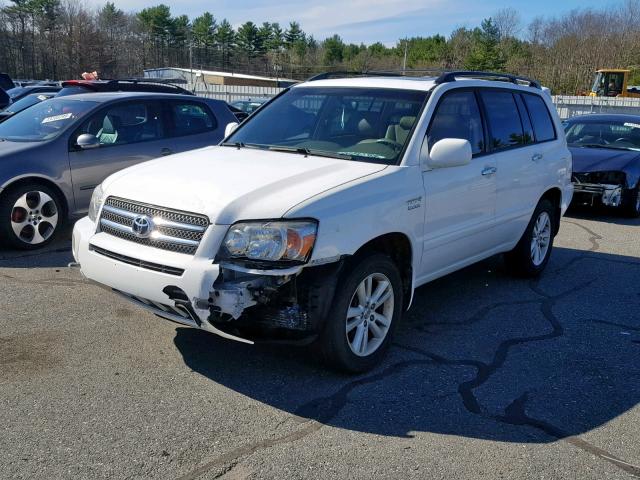 JTEDW21A460011624 - 2006 TOYOTA HIGHLANDER WHITE photo 2