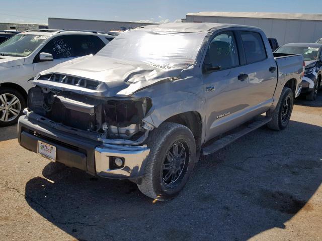 5TFDW5F11FX483043 - 2015 TOYOTA TUNDRA CRE SILVER photo 2