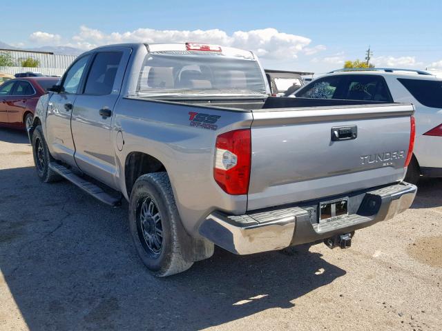 5TFDW5F11FX483043 - 2015 TOYOTA TUNDRA CRE SILVER photo 3