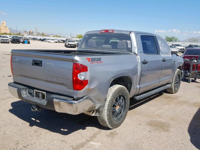 5TFDW5F11FX483043 - 2015 TOYOTA TUNDRA CRE SILVER photo 4